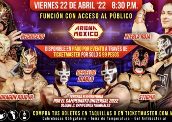 Resultados CMLL Viernes Espectacular 22 de abril de 2021