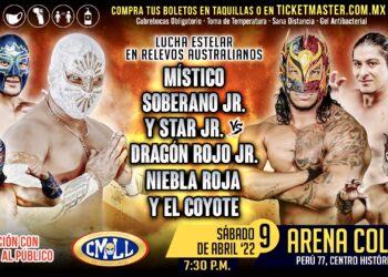Resultados CMLL Sábado de Coliseo 9 de abril de 2022