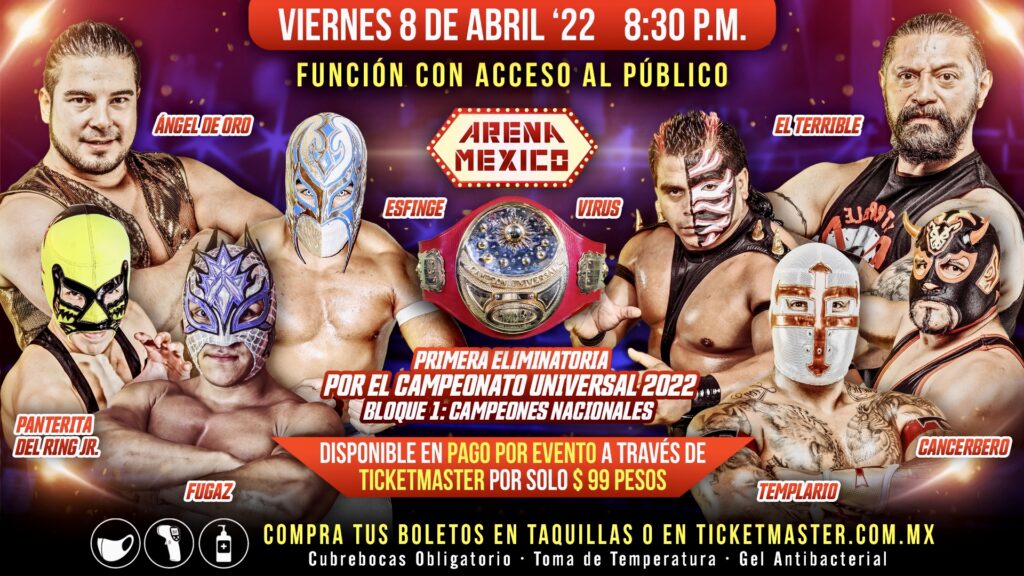 Resultados CMLL Super Viernes 8 de abril de 2021