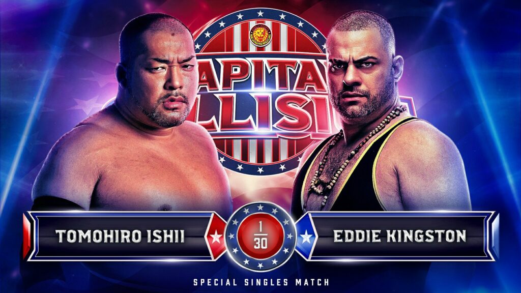 Eddie Kingston y Tomohiro Ishii lucharán en NJPW Capital Collision