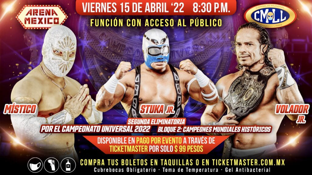Resultados CMLL Viernes Espectacular 15 de abril de 2021