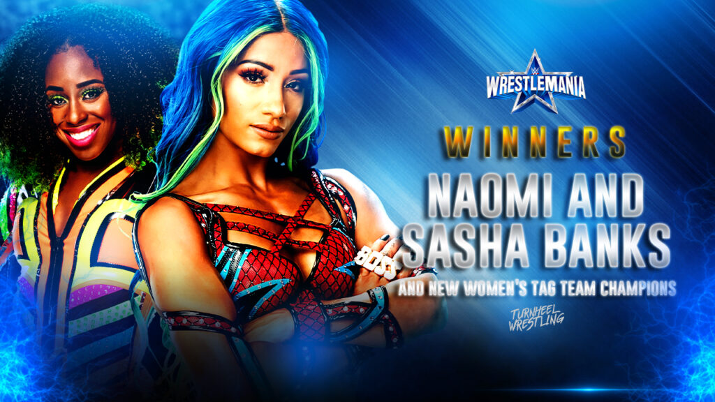 Sasha Banks y Naomi ganan el Campeonato por Parejas Femenino de WWE en WrestleMania 38