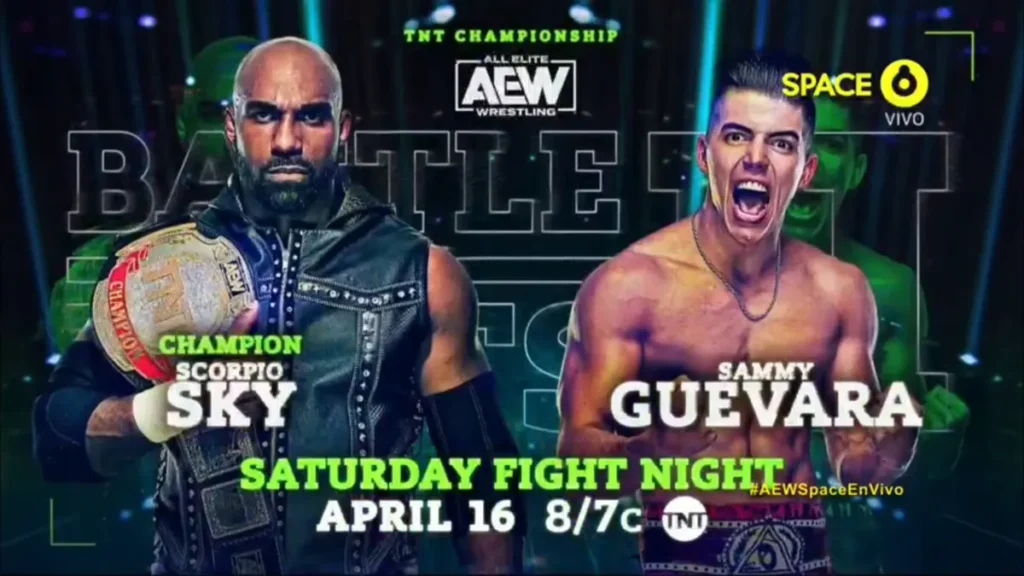 Scorpio Sky defenderá el Campeonato de TNT ante Sammy Guevara en AEW Battle of the Belts II