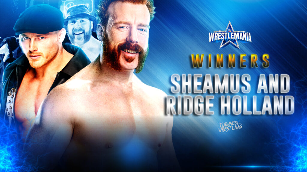 Sheamus & Ridge Holland vencen a The New Day en WrestleMania 38