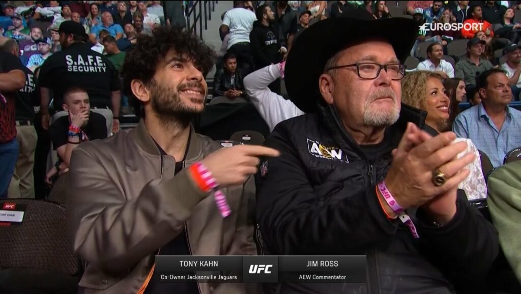Tony Khan y Jim Ross estuvieron presentes en UFC 273