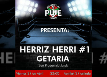 Cartelera Pro Wrestling Euskadi: Herriz Herri #1
