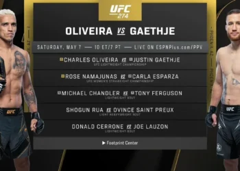 Cartelera UFC 274: Oliveira vs. Gaethje