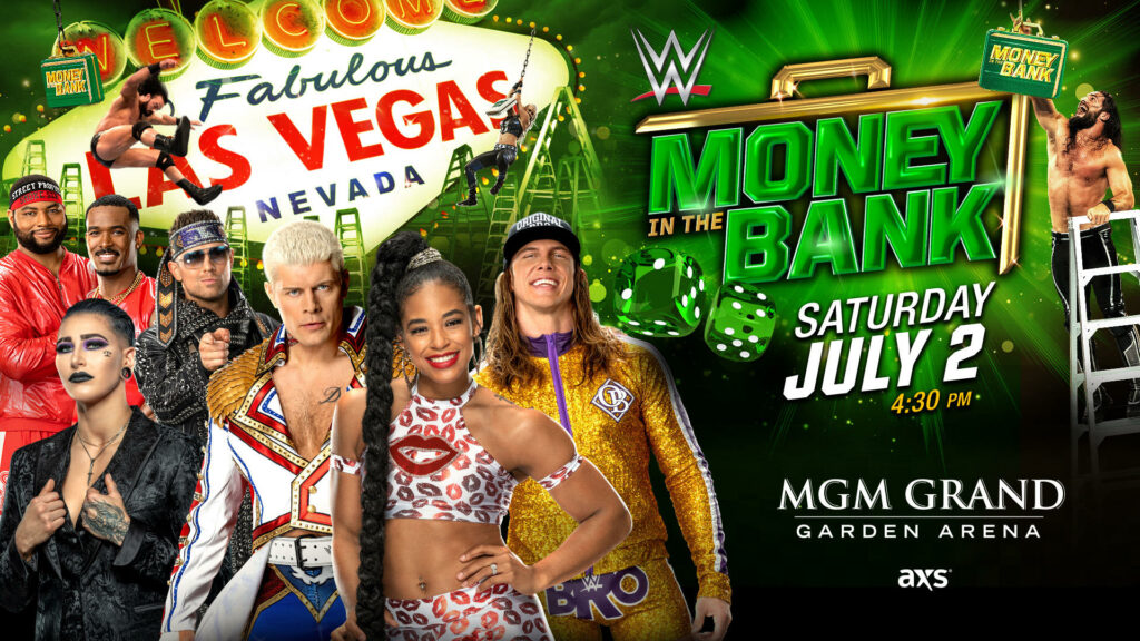 Cartelera WWE Money in the Bank 2022 actualizada