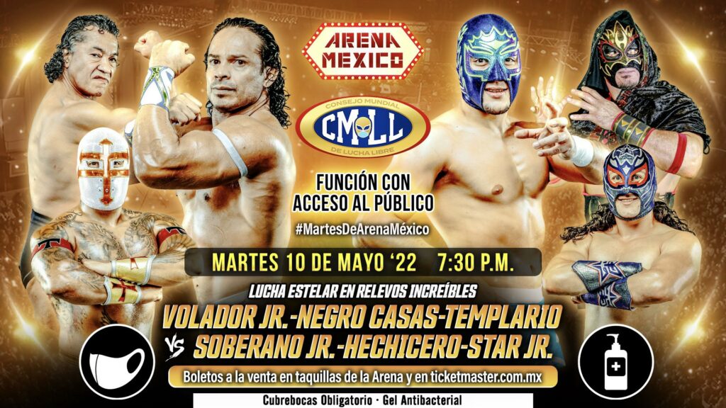 Resultados CMLL Martes de Arena México 10 de mayo de 2022