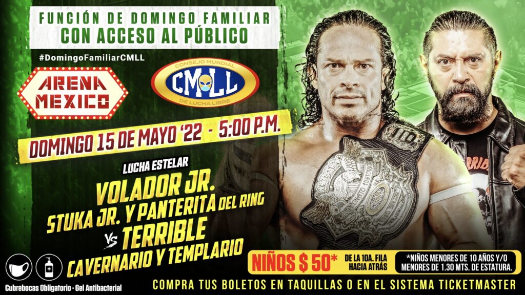 Resultados CMLL Domingo Familiar 15 de mayo de 2022