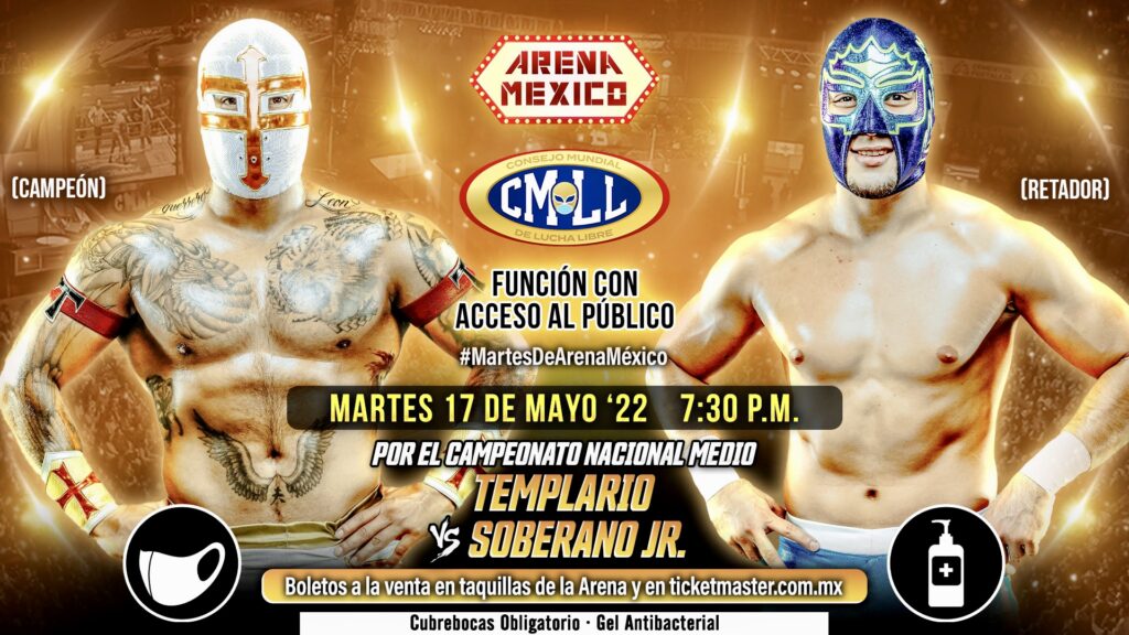 Resultados CMLL Martes de Arena México 17 de mayo de 2022