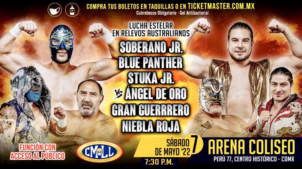 Resultados CMLL Sábado de Coliseo 7 de mayo de 2022