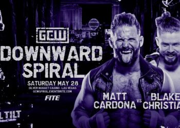 Cartelera GCW Downward Spiral: Matt Cardona, Mike Bailey, Joey Janela y más