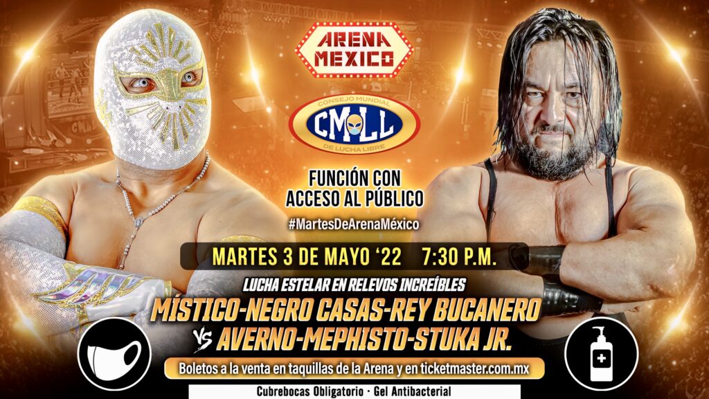 Resultados CMLL Martes de Arena México 3 de mayo de 2022
