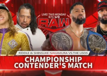 Riddle y Shinsuke Nakamura lucharán ante The Usos en un Contender match en WWE RAW