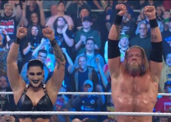 Edge vence a AJ Styles con ayuda de Rhea Ripley en WrestleMania Backlash 2022