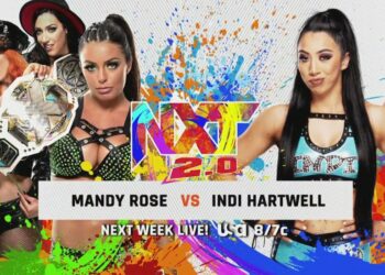 WWE anuncia varios combates para el show de NXT 2.0 del 24 de mayo