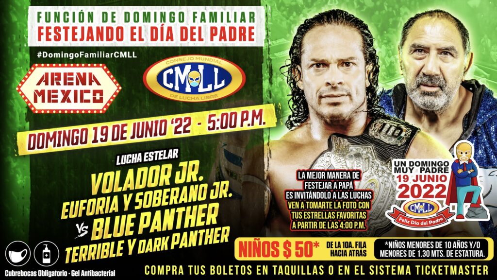 Resultados CMLL Domingo Familiar 19 de junio de 2022