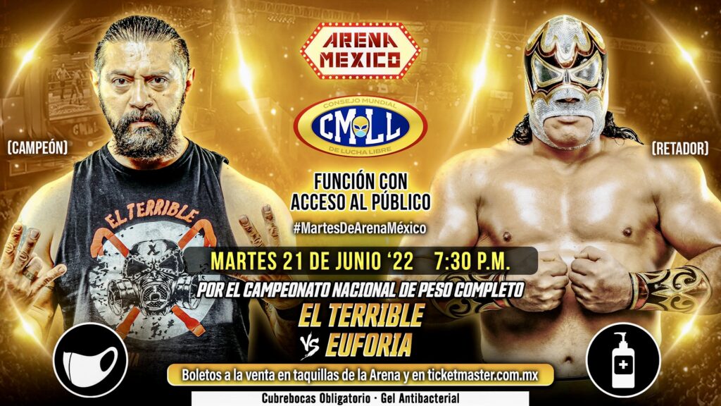 Resultados CMLL Martes de Arena México 21 de junio de 2022