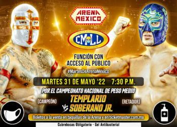 Resultados CMLL Martes de Arena México 31 de mayo de 2022