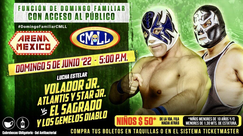 Resultados CMLL Domingo Familiar 5 de junio de 2022