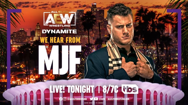 MJF hablará esta noche en Dynamite en mitad de su conflicto con AEW