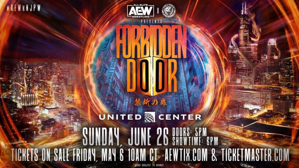 Se confirma un nuevo combate para AEW x NJPW: Forbidden Door