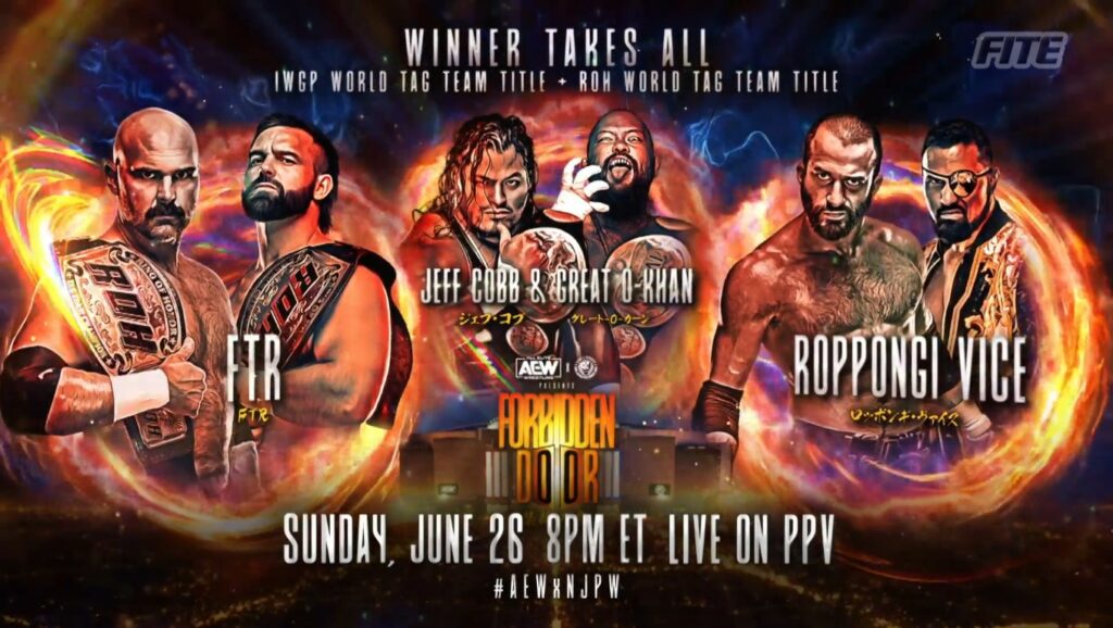 Los Campeonatos por Parejas de ROH y IWGP se defenderán en una Triple Amenaza en Forbidden Door
