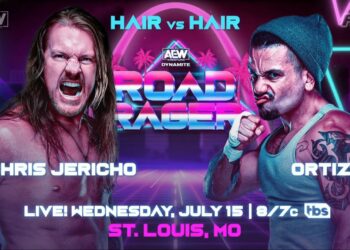 Chris Jericho y Ortiz se enfrentarán en un 'Hair vs. Hair Match' AEW Dynamite Road Rager 2022