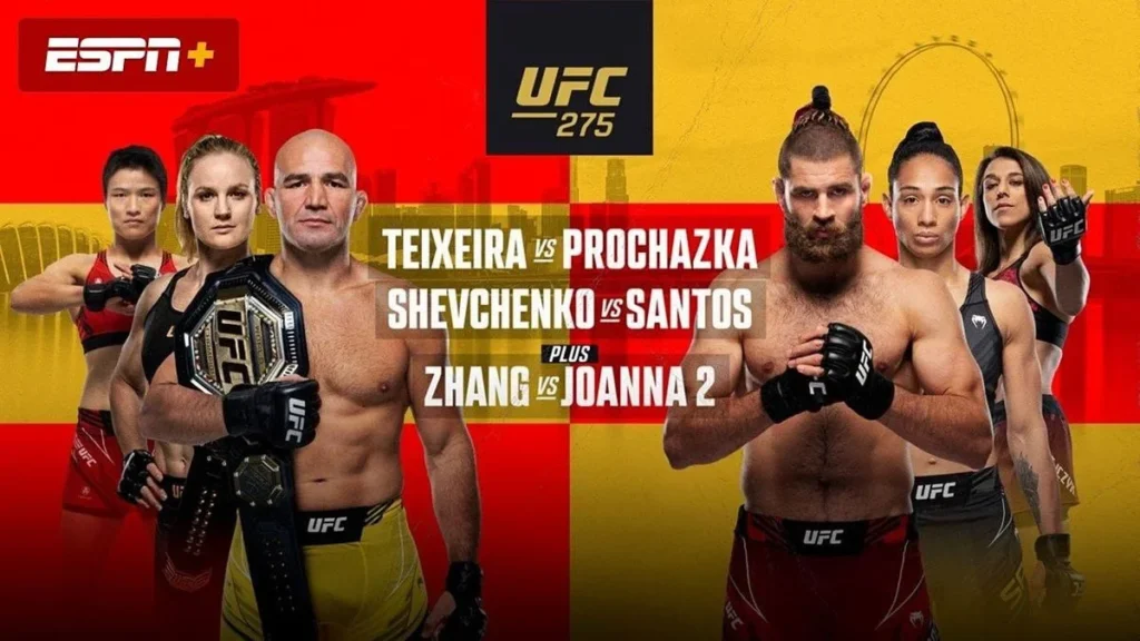 Resultados UFC 275: Teixeira vs. Prochazka