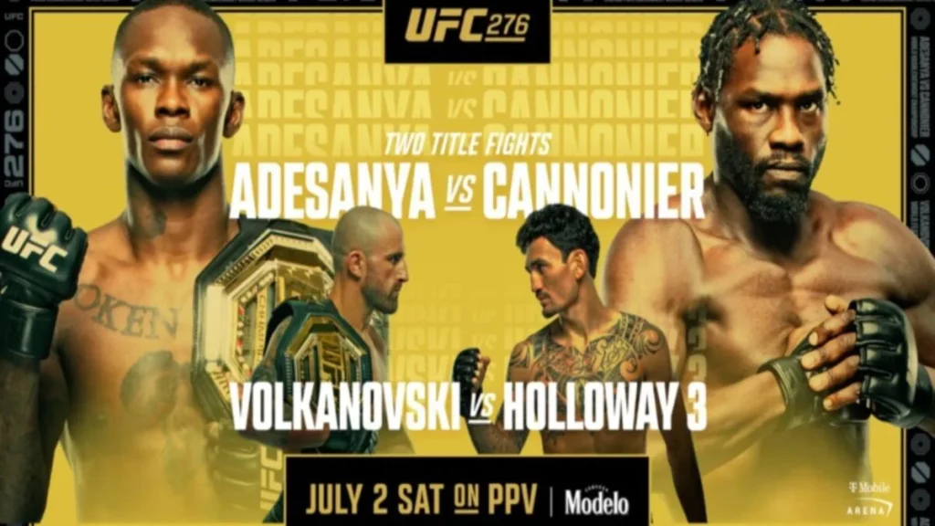 Cartelera UFC 276: Adesanya vs. Cannonier