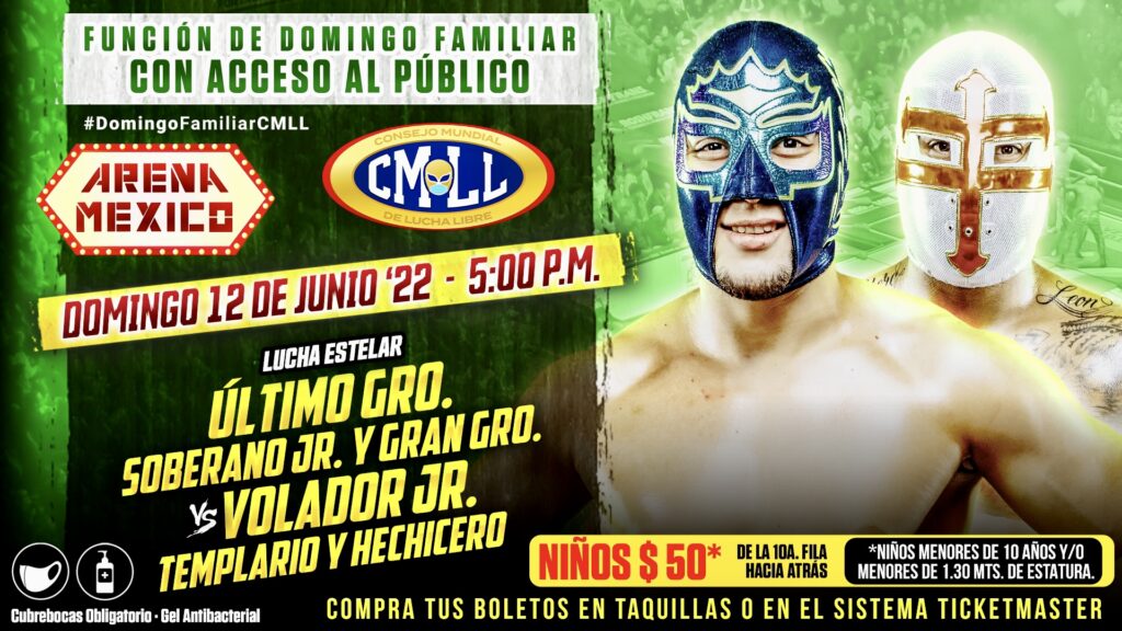 Resultados CMLL Domingo Familiar 12 de junio de 2022