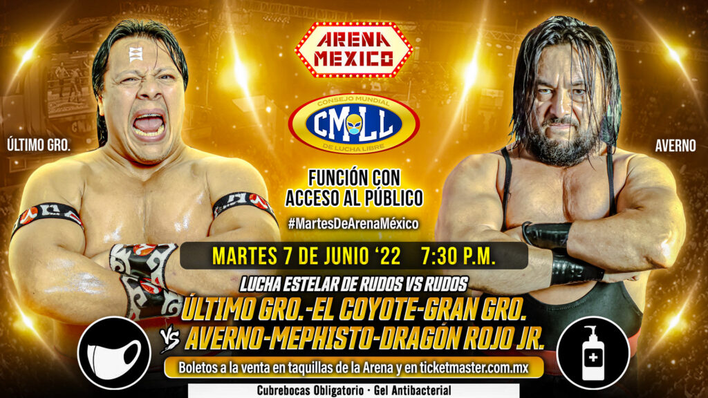 Resultados CMLL Martes de Arena México 7 de junio de 2022
