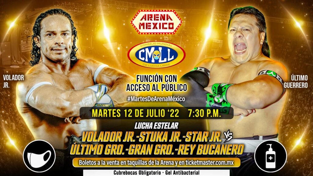 Resultados CMLL Martes de Arena México 12 de julio de 2022