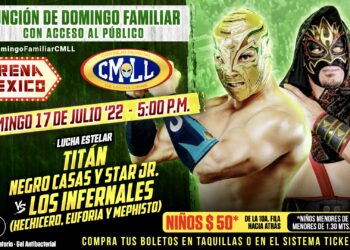 Resultados CMLL Domingo Familiar 17 de julio de 2022