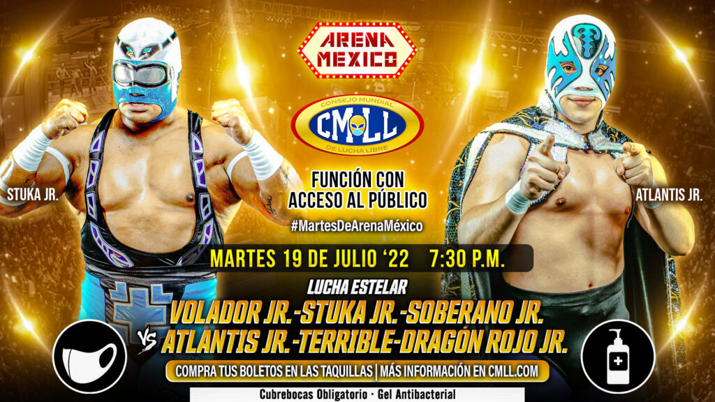 Resultados CMLL Martes de Arena México 19 de julio de 2022