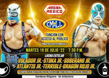 Resultados CMLL Martes de Arena México 19 de julio de 2022