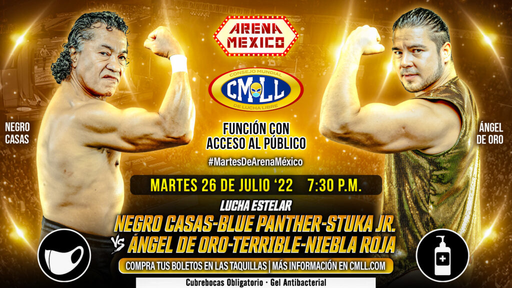 Resultados CMLL Martes de Arena México 26 de julio 2022