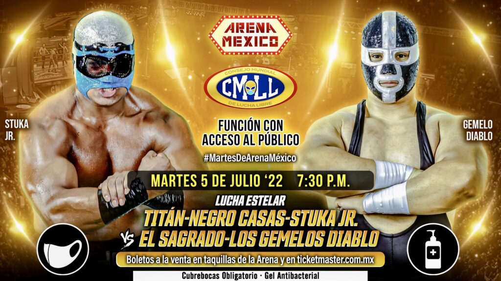 Resultados CMLL Martes de Arena México 5 de julio de 2022