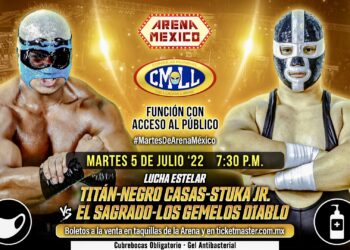 Resultados CMLL Martes de Arena México 5 de julio de 2022