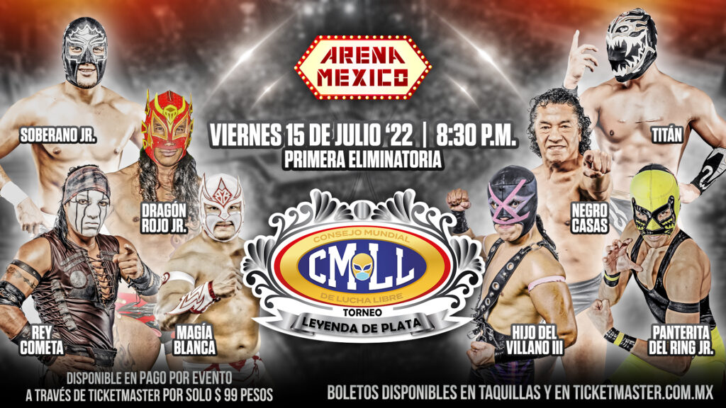 Resultados CMLL Viernes Espectacular 15 de julio de 2022