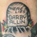 Luchador de AEW se hace un tatuaje de Darby Allin Luchador de AEW se hace un tatuaje de Darby Allin