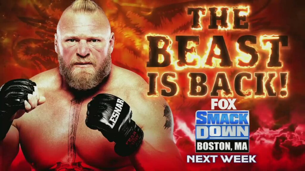 WWE anuncia el regreso de Brock Lesnar y dos segmentos más para el show de SmackDown del 15 de julio