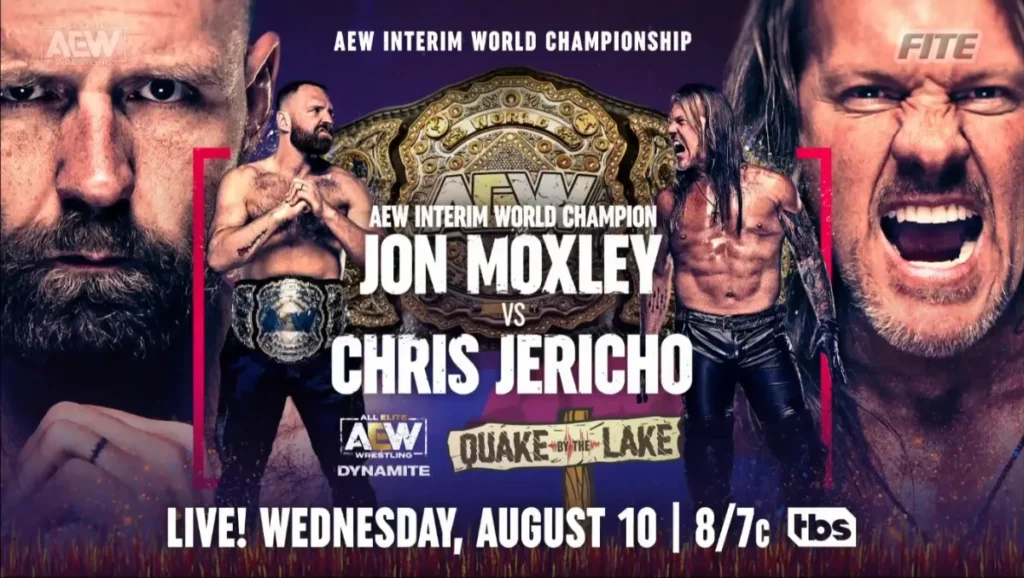 Jon Moxley defenderá el Campeonato Mundial Interino de AEW frente a Chris Jericho en Quake by the Lake