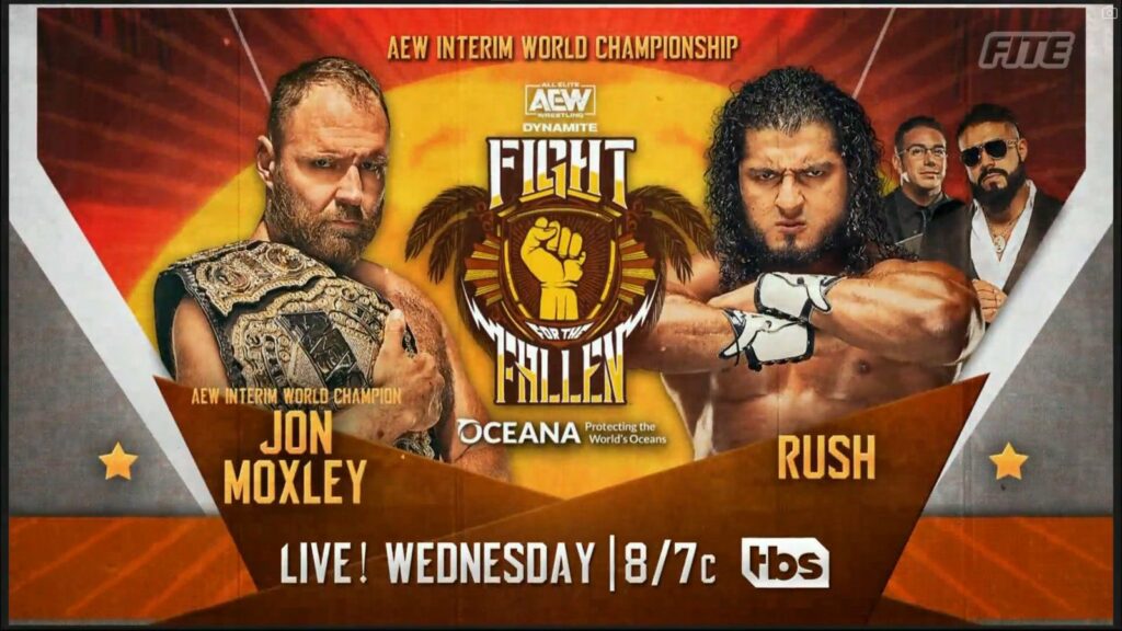 Jon Moxley y Rush lucharán por el Campeonato Mundial Interino de AEW en Fight for the Fallen 2022