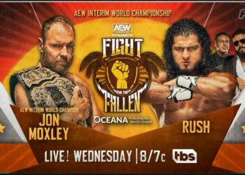 Jon Moxley y Rush lucharán por el Campeonato Mundial Interino de AEW en Fight for the Fallen 2022