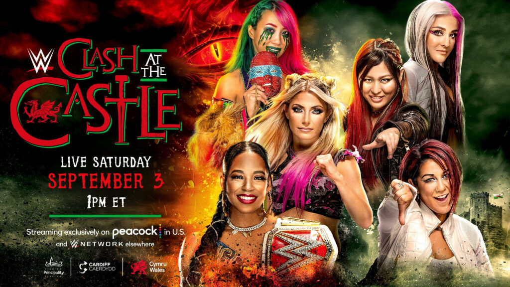 Bayley, IYO SKY y Dakota Kai se enfrentarán a Bianca Belair, Asuka y Alexa Bliss en Clash at the Castle