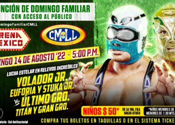 Resultados CMLL Domingo Familiar 14 de agosto de 2022