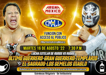 Resultados CMLL Martes de Arena México 16 de agosto de 2022