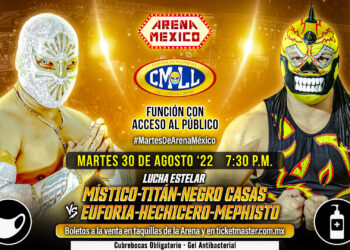 Resultados CMLL Martes de Arena México 30 de agosto de 2022